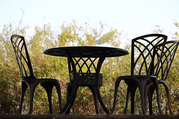 patio furniture table and chair made in turkey
