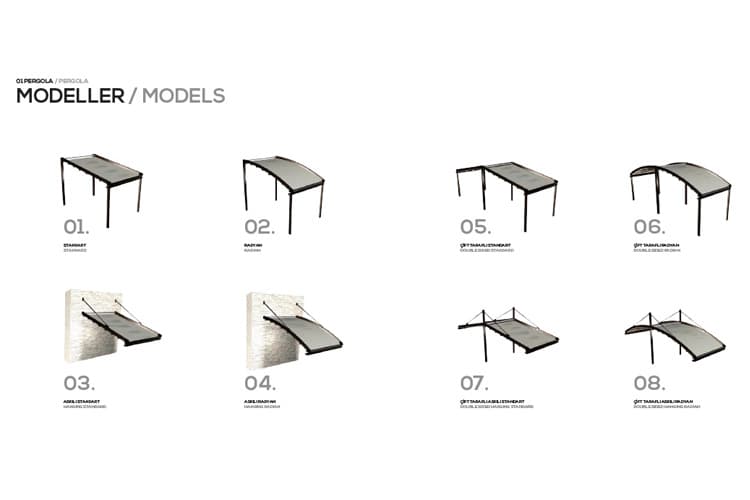 rectractable pvc shading systems and pergolas