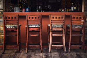 wooden bar chair